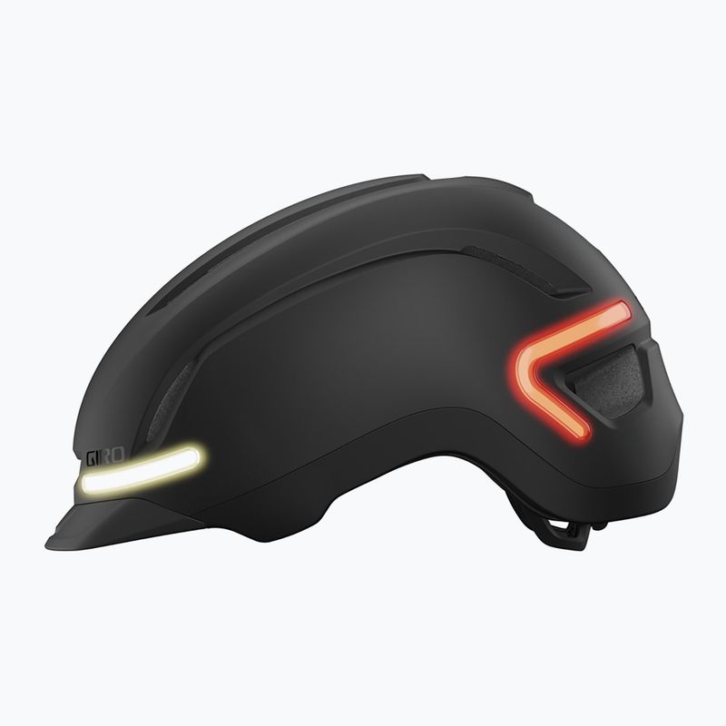 Giro Ethos Integrated MIPS LED mattschwarzer Fahrradhelm 2