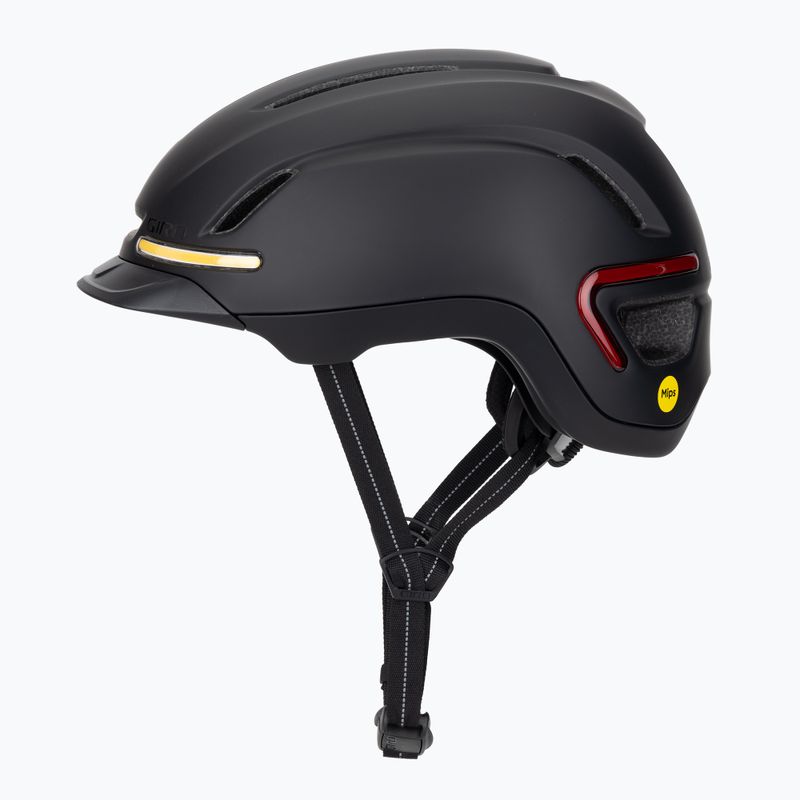 Giro Ethos Integrated MIPS LED mattschwarzer Fahrradhelm 3