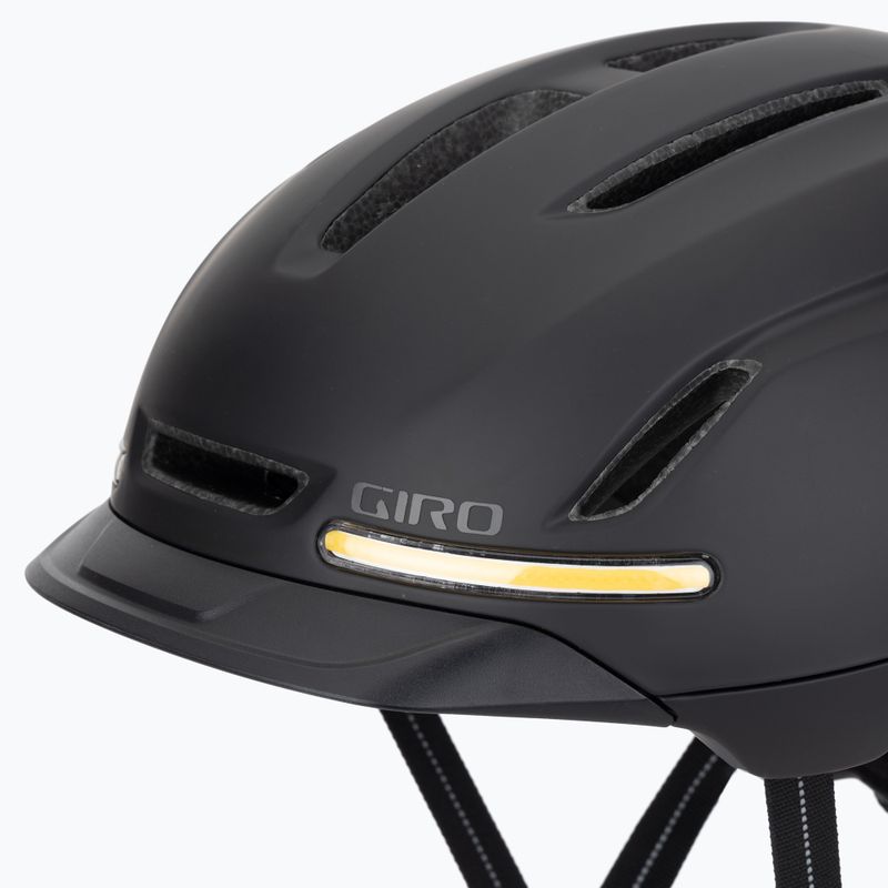 Giro Ethos Integrated MIPS LED mattschwarzer Fahrradhelm 7