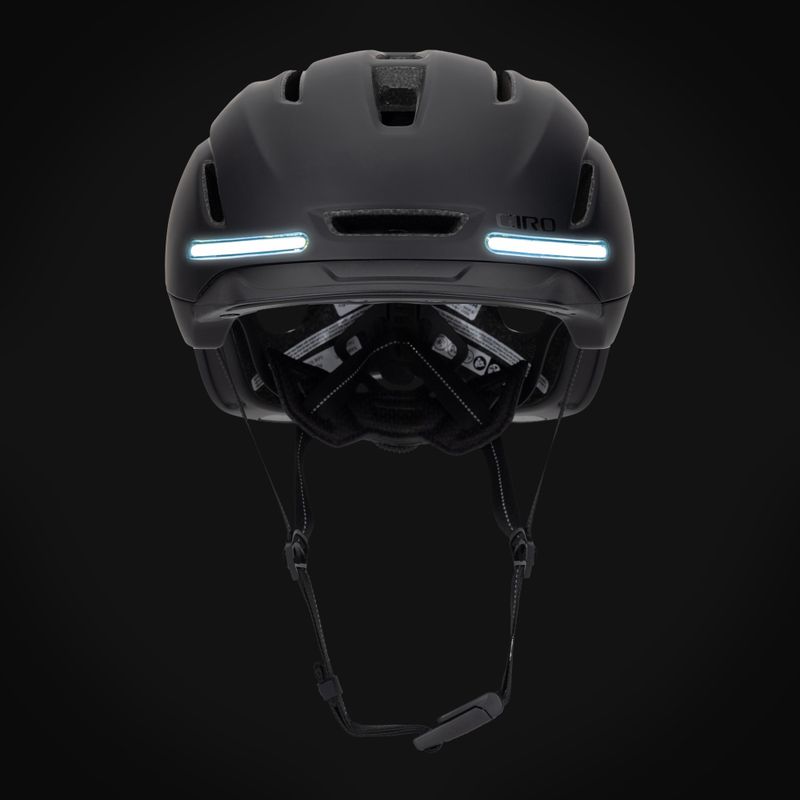 Giro Ethos Integrated MIPS LED mattschwarzer Fahrradhelm 9