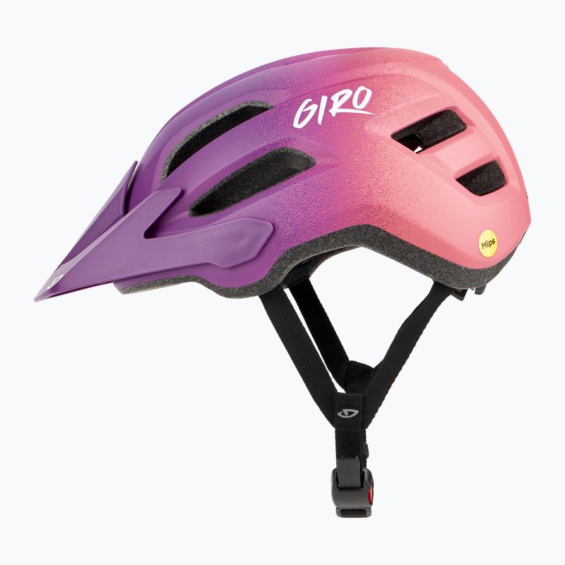 Kinder Fahrradhelm Giro Fixture II Integrated MIPS matt lila rosa 5