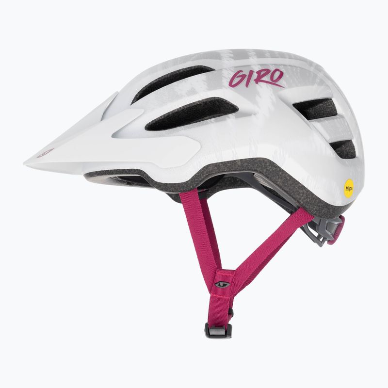 Giro Fixture II Integrated MIPS matt weiß Perle weiß Ripple Fade Kinder Fahrradhelm 5