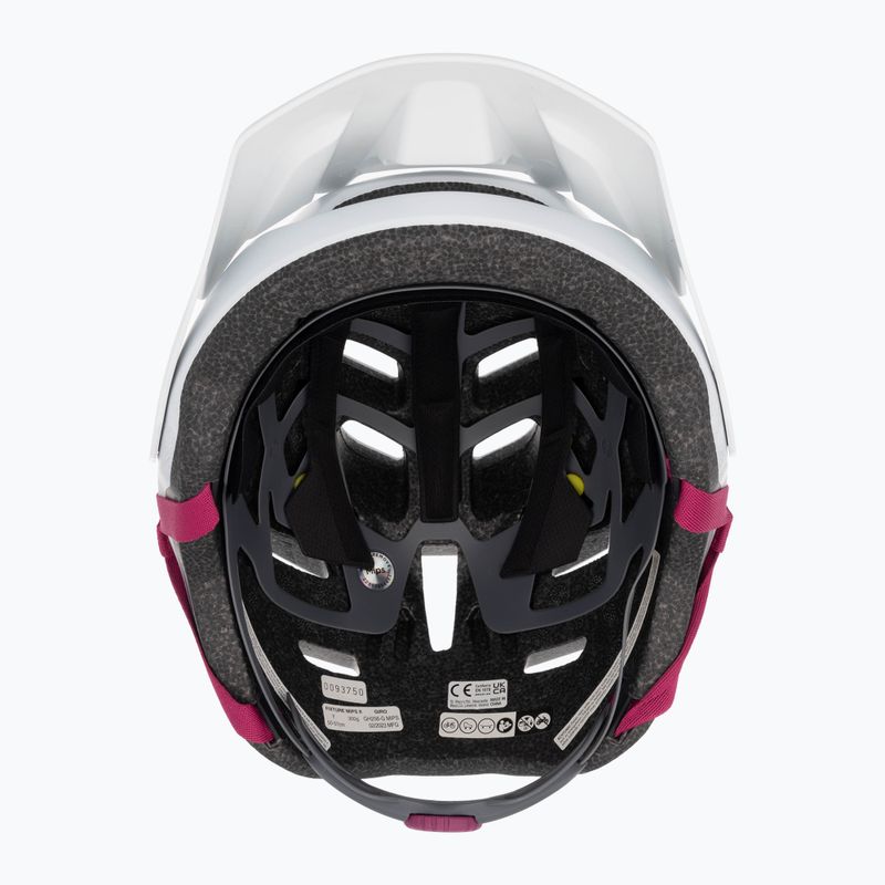 Giro Fixture II Integrated MIPS matt weiß Perle weiß Ripple Fade Kinder Fahrradhelm 6