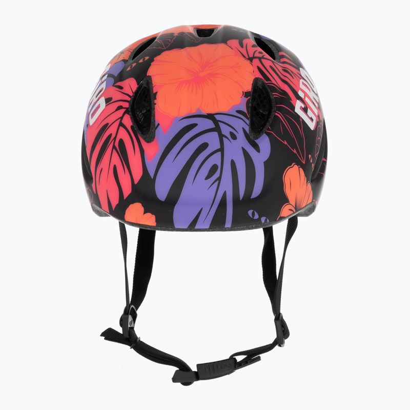 Giro Scamp Integrated MIPS matt schwarz floral Kinder Fahrradhelm 3