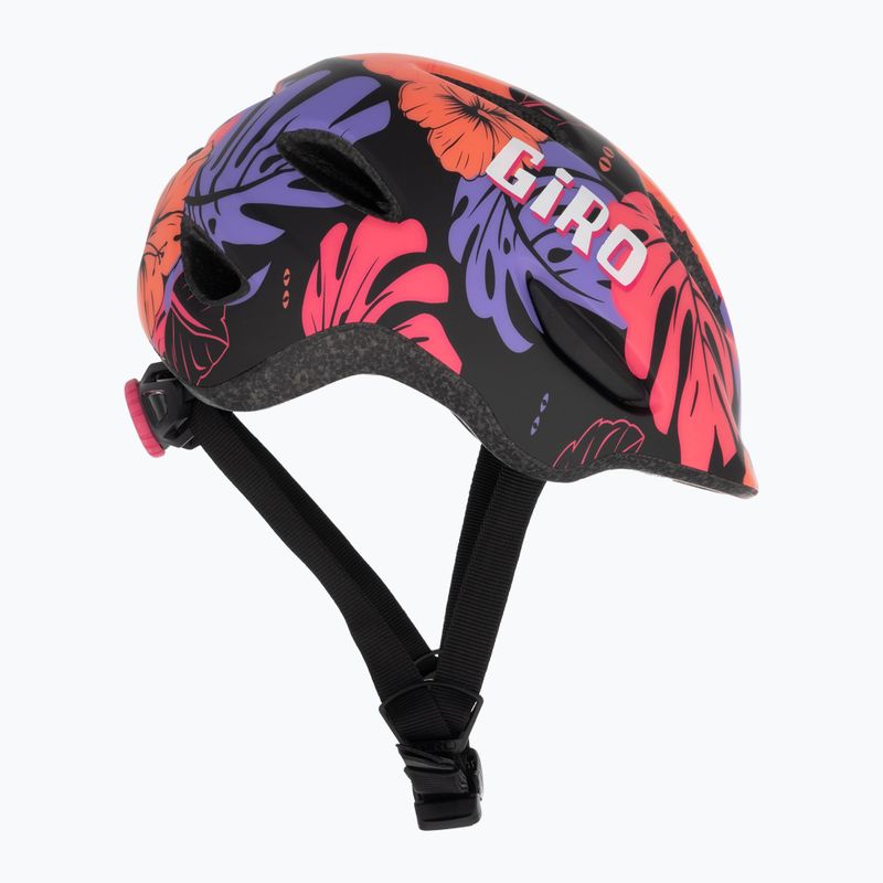 Giro Scamp Integrated MIPS matt schwarz floral Kinder Fahrradhelm 4