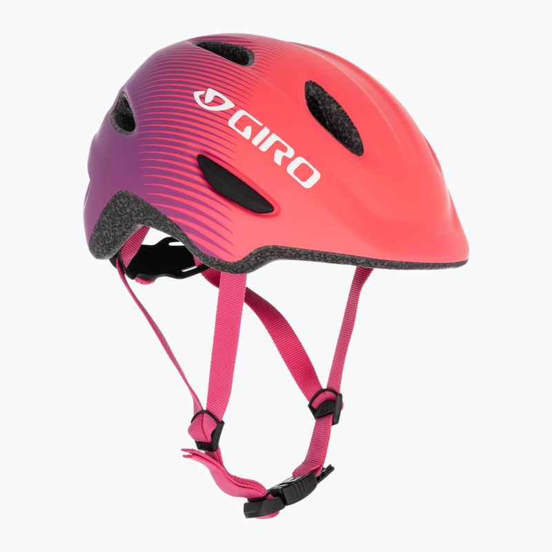 Kinder Fahrradhelm Giro Scamp Integrated MIPS matt rosa lila verblassen