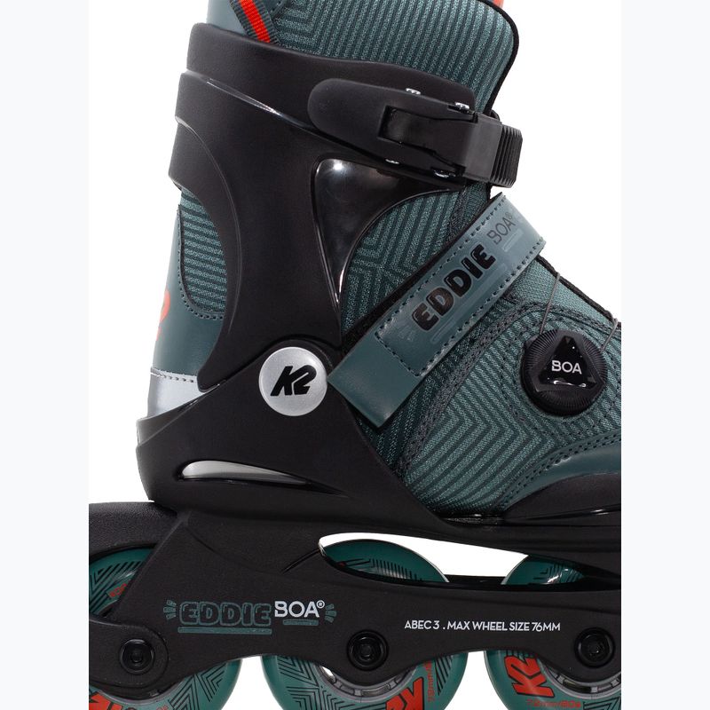 Inlineskates Kinder K2 Eddie Boa dark teal 3
