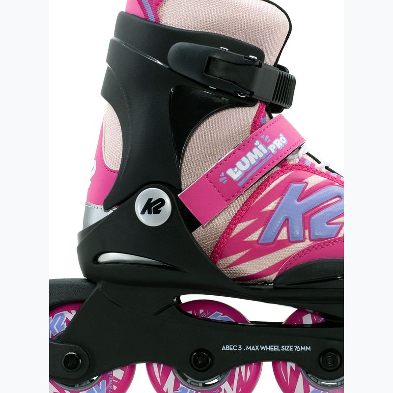 Kinder-Inlineskates K2 Lumi Pro pink 3