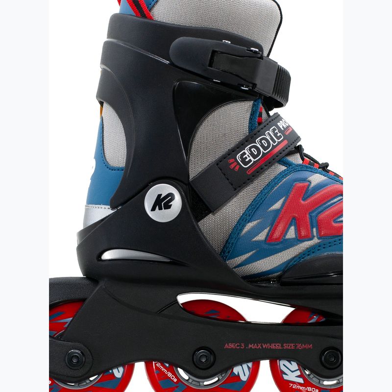 Inlineskates Kinder K2 Eddie Pro gray/blue 3