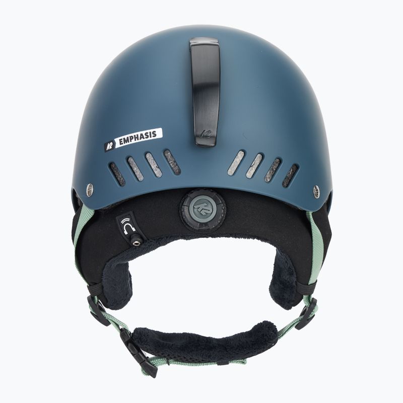 Skihelm K2 Emphasis pearl dark teal 3