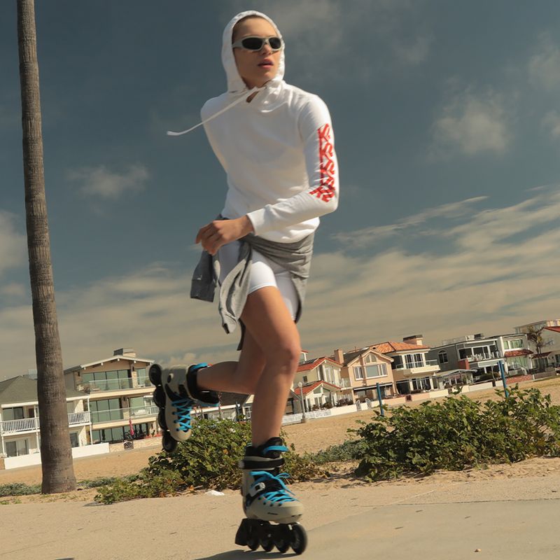 K2 Surge 84 khaki/blaue Rollerskates 7