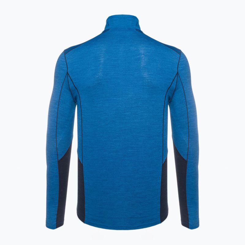 Herren-Thermoaktivshirt Smartwool Merino Sport 1/4 Zip laguna blue/deep navy 2