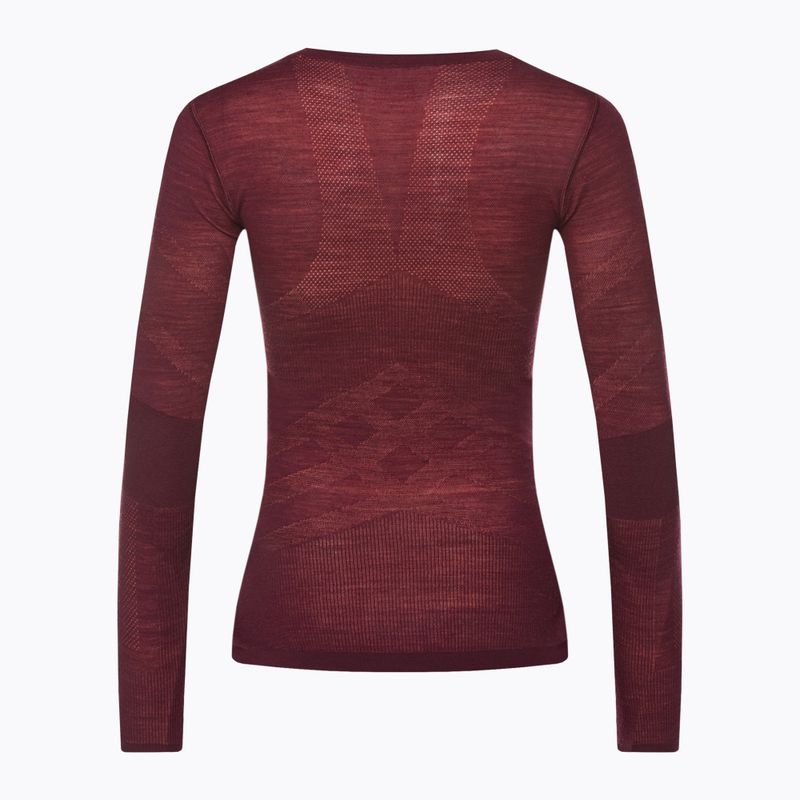 Damen-Thermoaktivshirt Smartwool Intraknit Merino 200 Crew black cherry 2