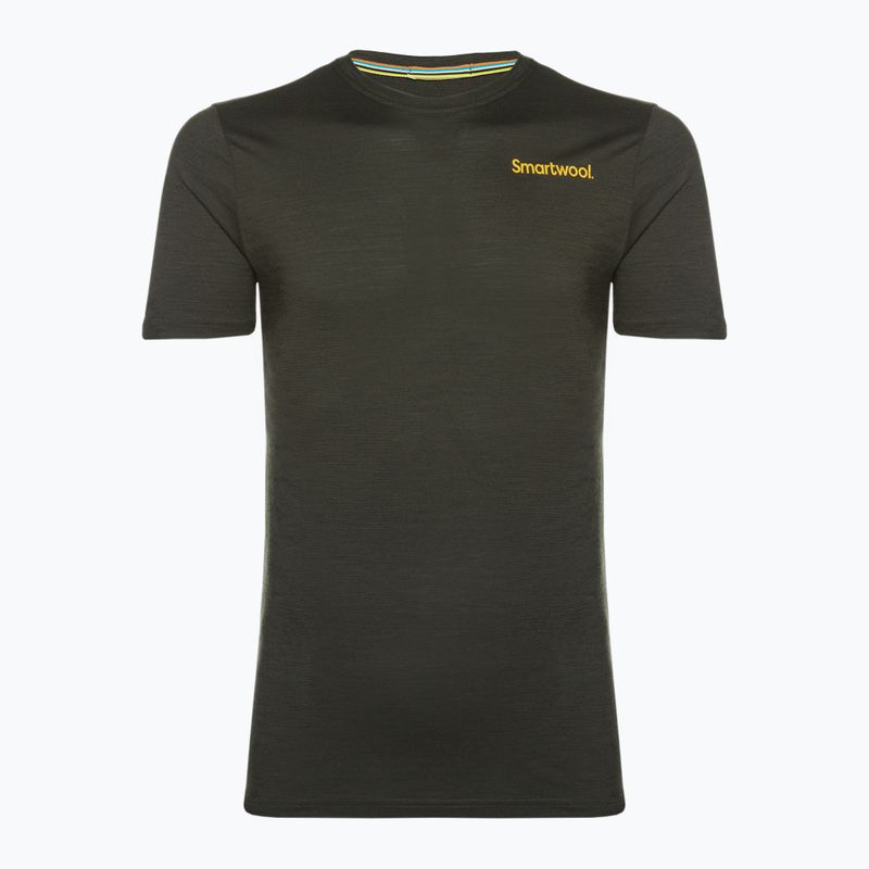 Herren Smartwool Memory Quilt Graphic Tee Gitarren-Trekking-Shirt schwarz 16834 4