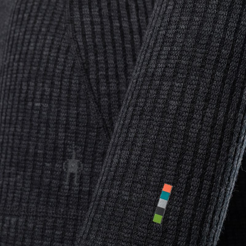 Damen-Thermoaktivshirt Smartwool Thermal Merino Rib Turtleneck charcoal heather 3