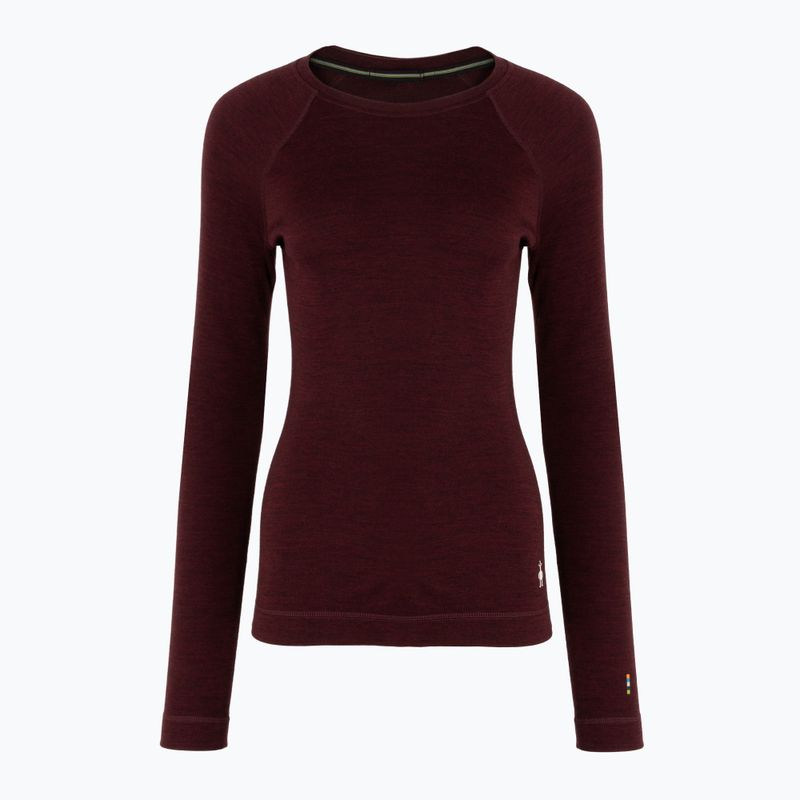 Thermoactives Longsleeve Damen Smartwool Classic Thermal Merino Base Layer Crew Boxed black cherry heather