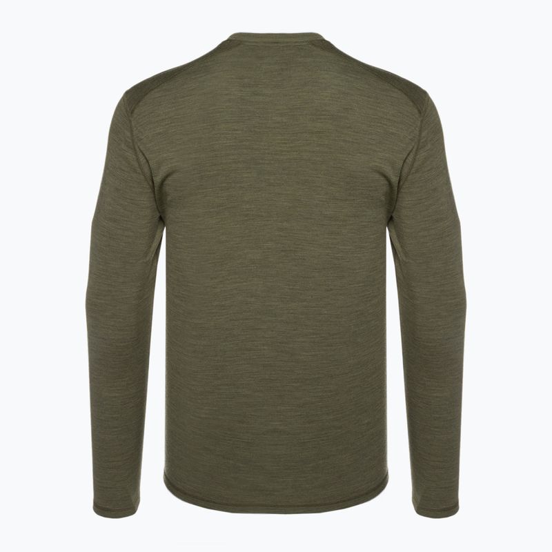 Herren Smartwool Classic Thermal Merino Base Layer Colorblock Crew Boxed Grünes T-Shirt 16354 2