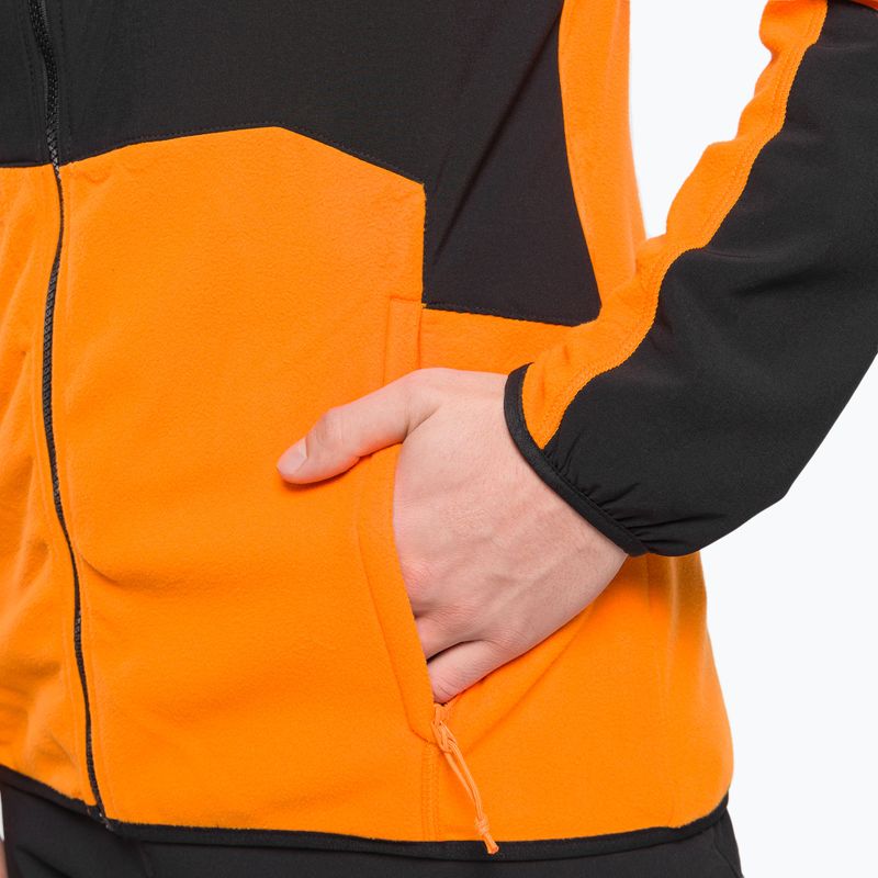 Herren Fleece-Sweatshirt The North Face Glacier Pro schwarz und orange NF0A5IHS7Q61 7