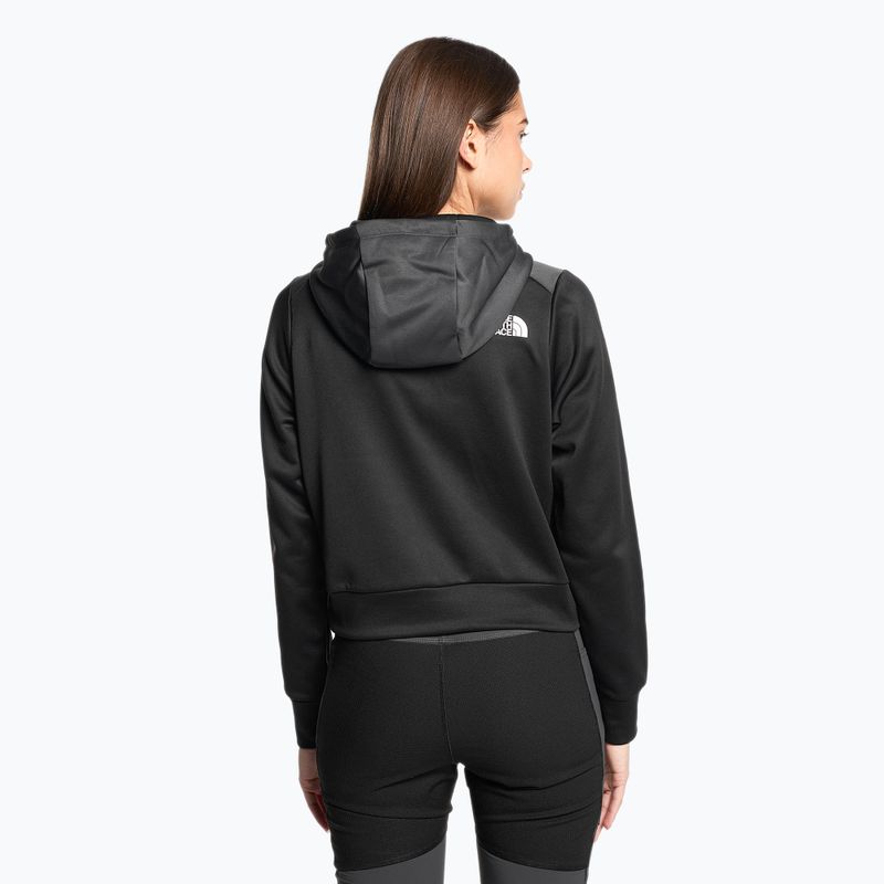 Damen-Trekkingjacke The North Face Reaxion Fleece P/O Hoodie schwarz-grau NFA7ZACKT1 2