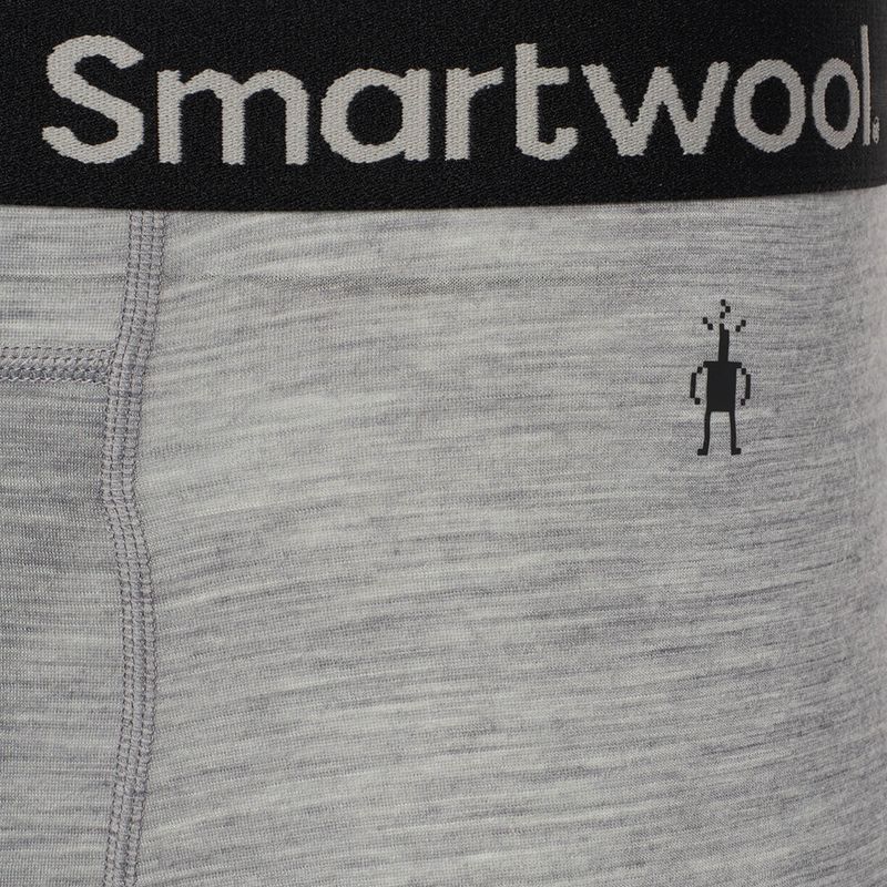 Thermoaktive Boxershorts Herren Smartwool Merino Boxer Brief light gray heather 3