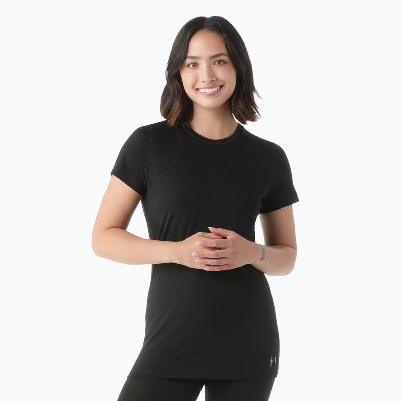 Smartwool Merino Thermo-T-Shirt für Frauen schwarz