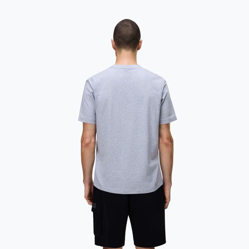 Herren T-Shirt Napapijri S-Box Logo light grey melange 2