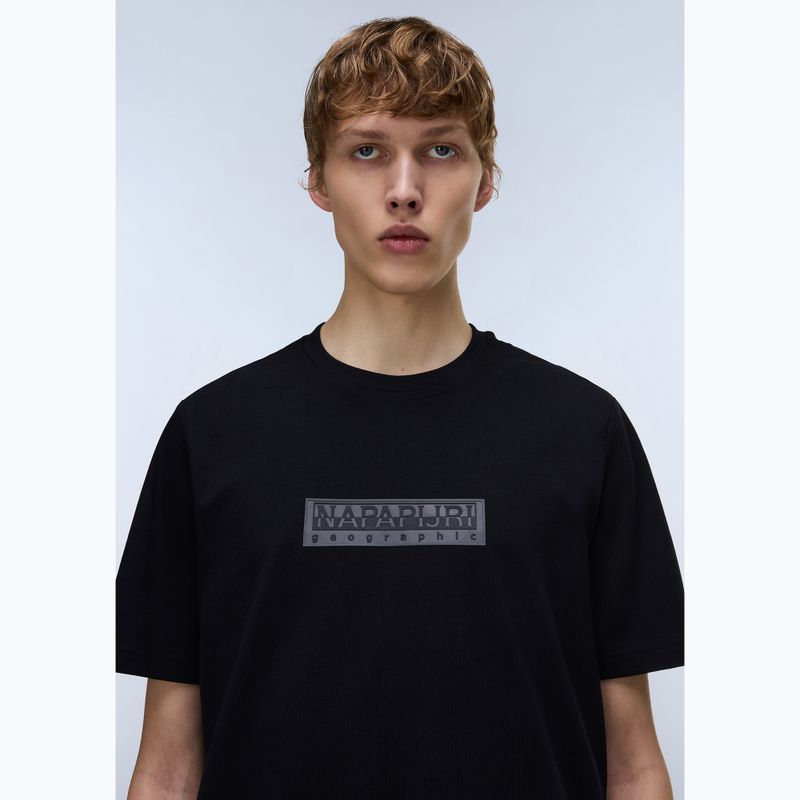 Herren T-Shirt Napapijri S-Box Logo black beauty 3