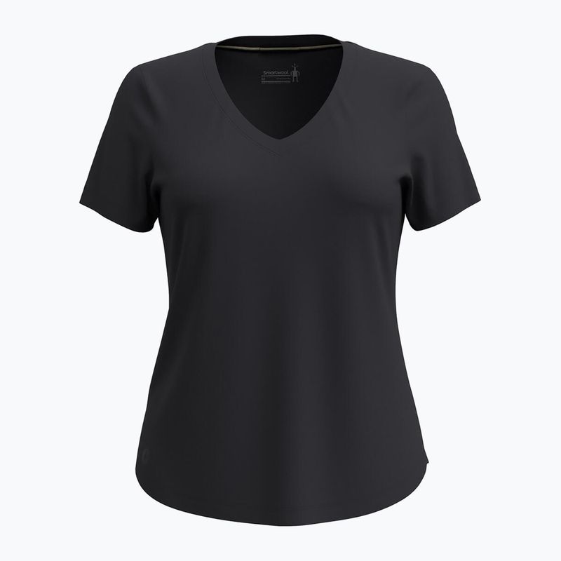 Trekking-Shirt Damen Smartwool Active Ultralite V-Neck black