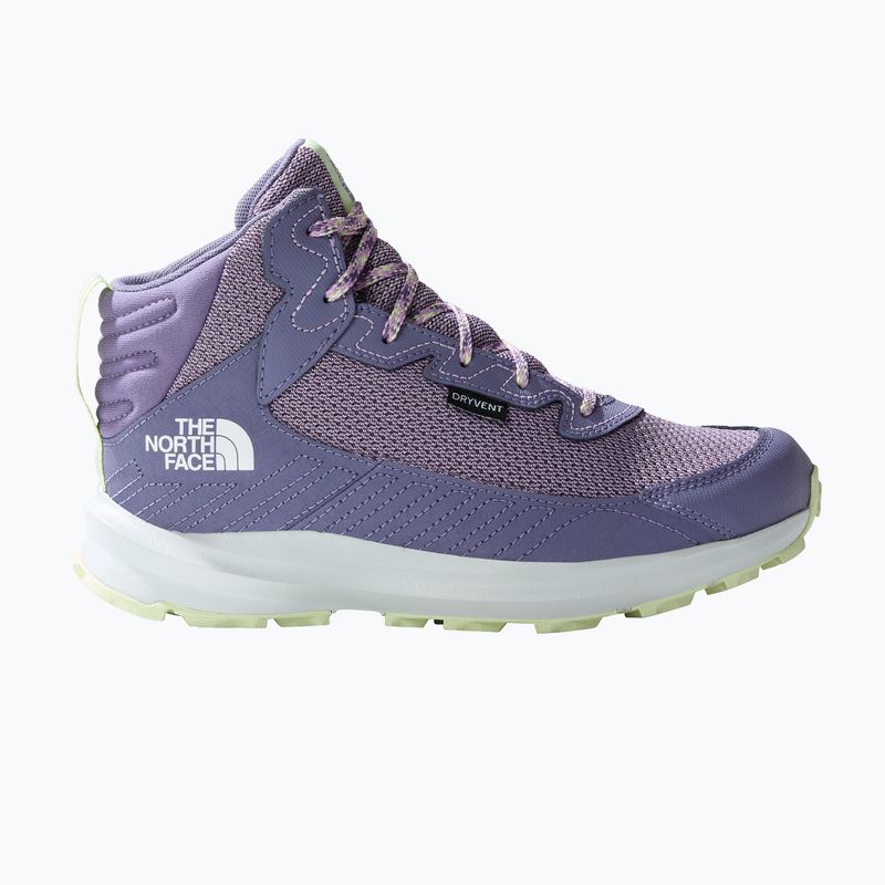 The North Face Fastpack Hiker Mid Wp lunar slate/lupine Kinder-Trekkingstiefel 12