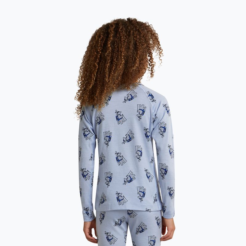 Kinder Funktionssweatshirt Icebreaker Merino 200 Oasis Crewe Bear Tour Zinc Blue/Aop 6