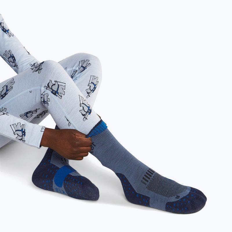 Kindersocken Icebreaker Merino Hike+ Light Crew dawn/midnight navy/lazuri 4