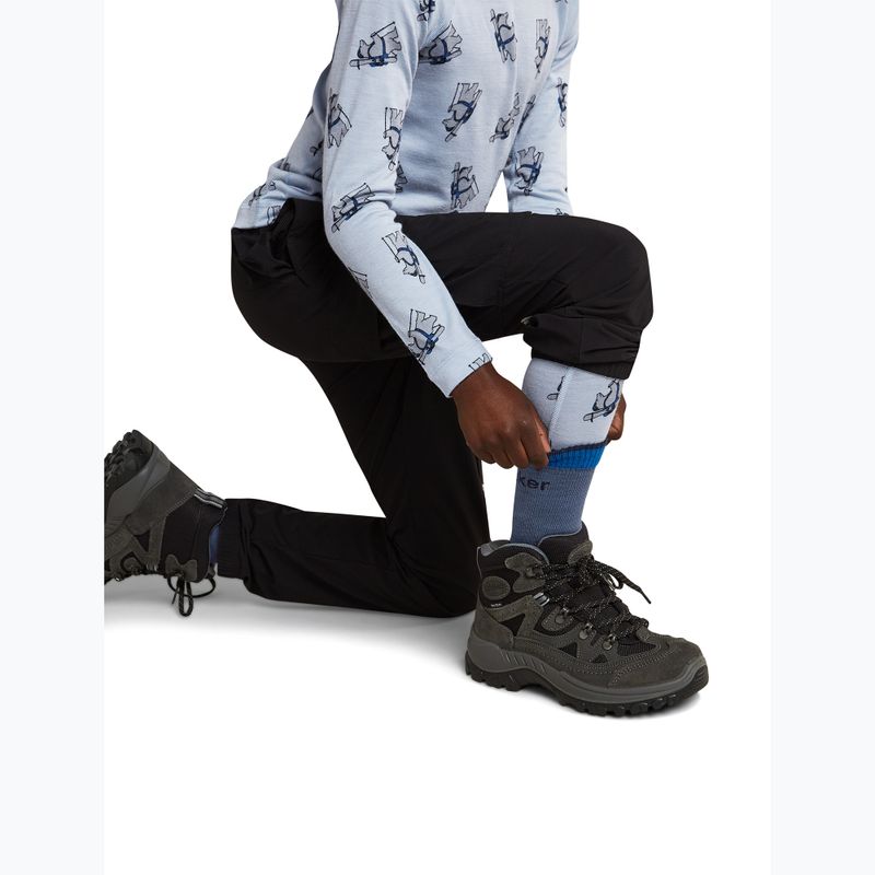 Kindersocken Icebreaker Merino Hike+ Light Crew dawn/midnight navy/lazuri 5