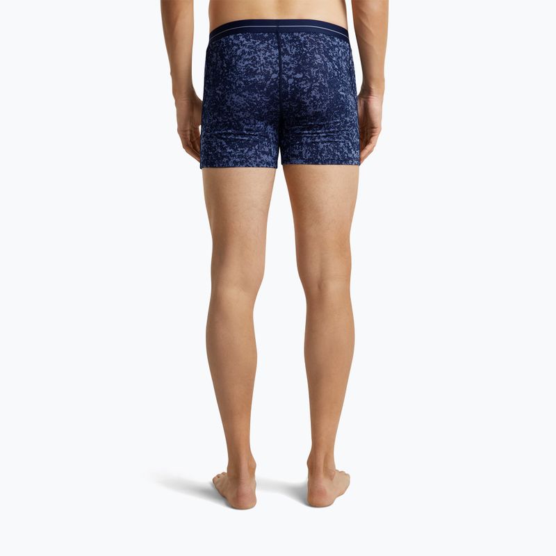 Thermo-Boxershorts für Herren Icebreaker Merino 150 Anatomica Moss Bloom midnight navy/aop 4