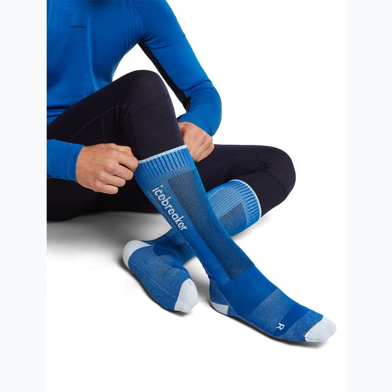Herren-Skisocken Icebreaker Merino Ski+ lazuri/snow/midnavy 4
