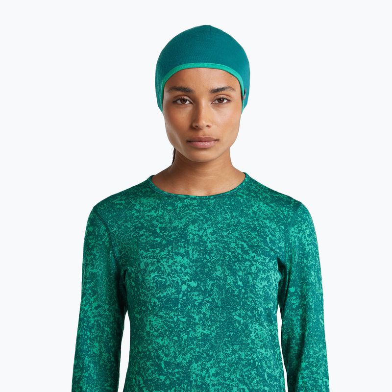 Mütze icebreaker Merino 200 Oasis Reversible Beanie tidal teal/fresh 9