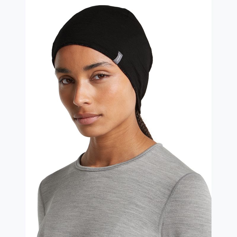 Mütze icebreaker Merino 260 Oasis Vertex Reversible Beanie Chillwave black/obsidian 10