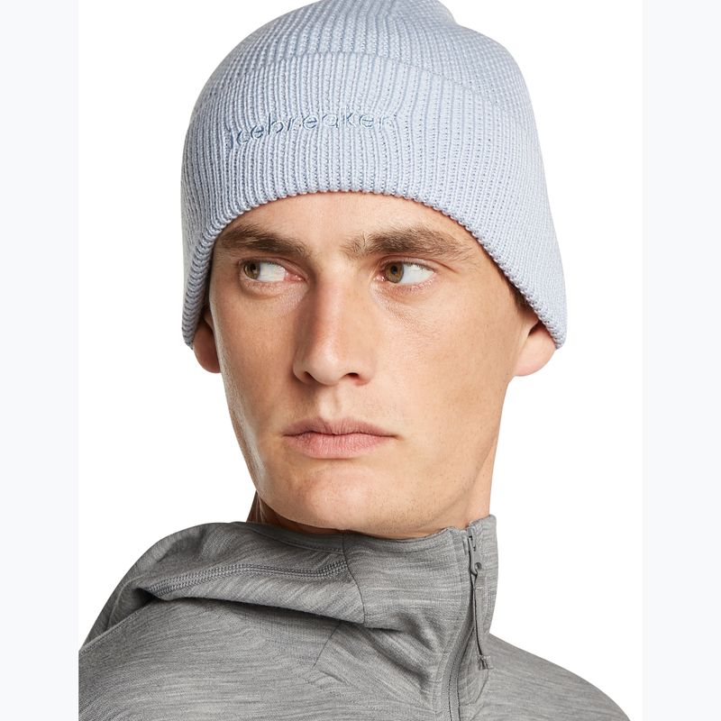 Wintermütze icebreaker Merino All Day Toque Beanie zinc blue 4