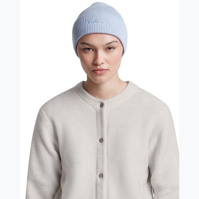 Wintermütze icebreaker Merino All Day Toque Beanie zinc blue 6