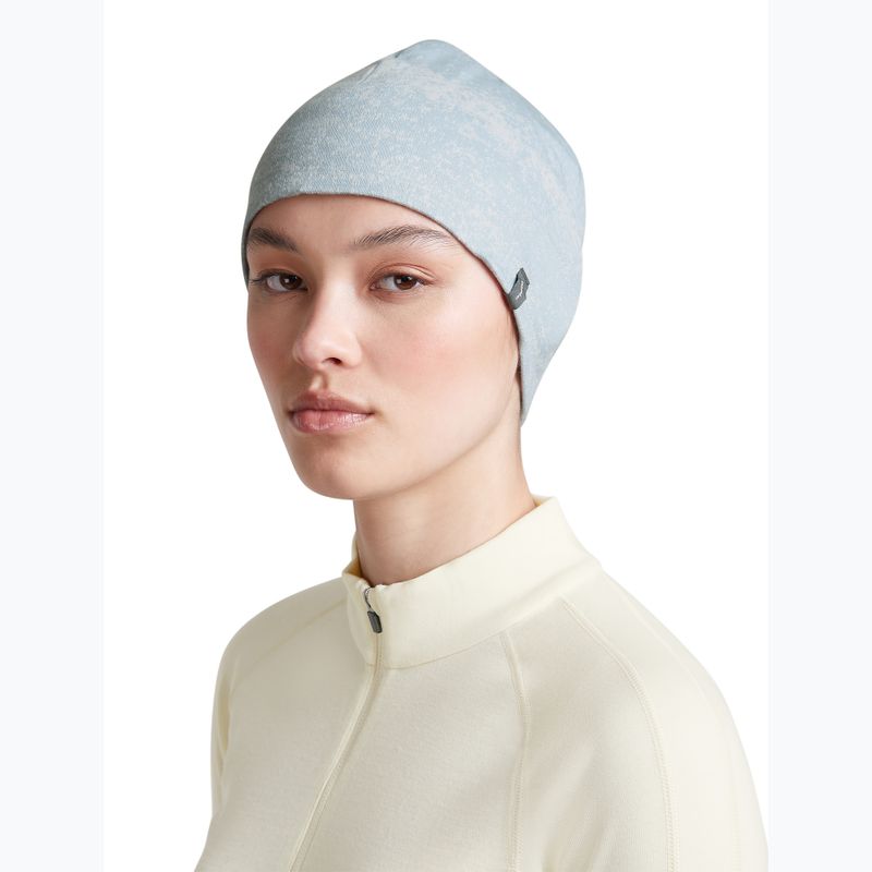 Mütze icebreaker Merino 260 Oasis Vertex Reversible Beanie Chillwave snow/zinc blue 9