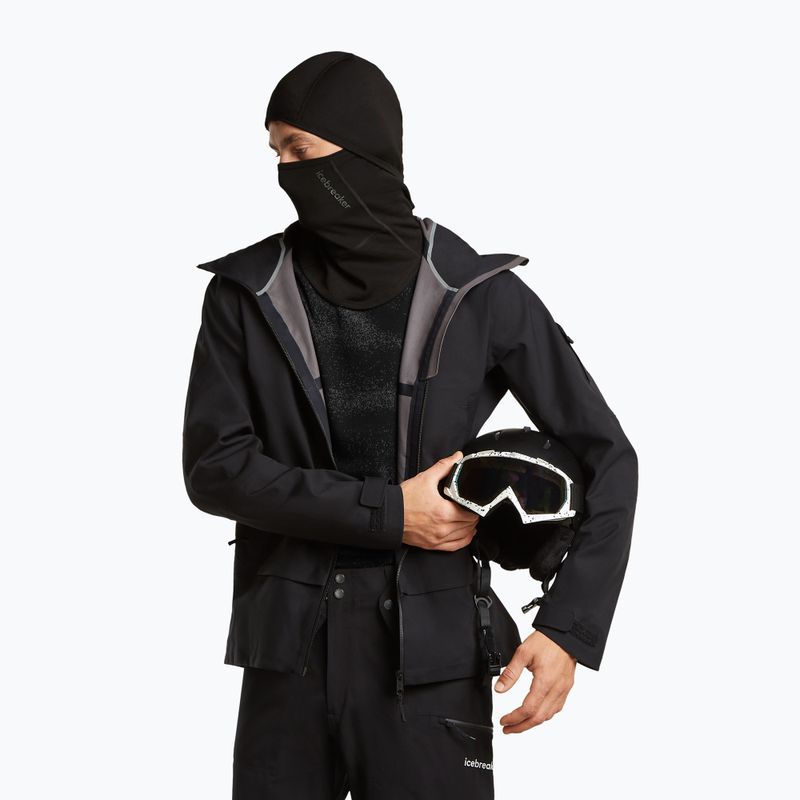 Sturmhaube Icebreaker Merino 360 RealFleece Elemental Balaclava black 3