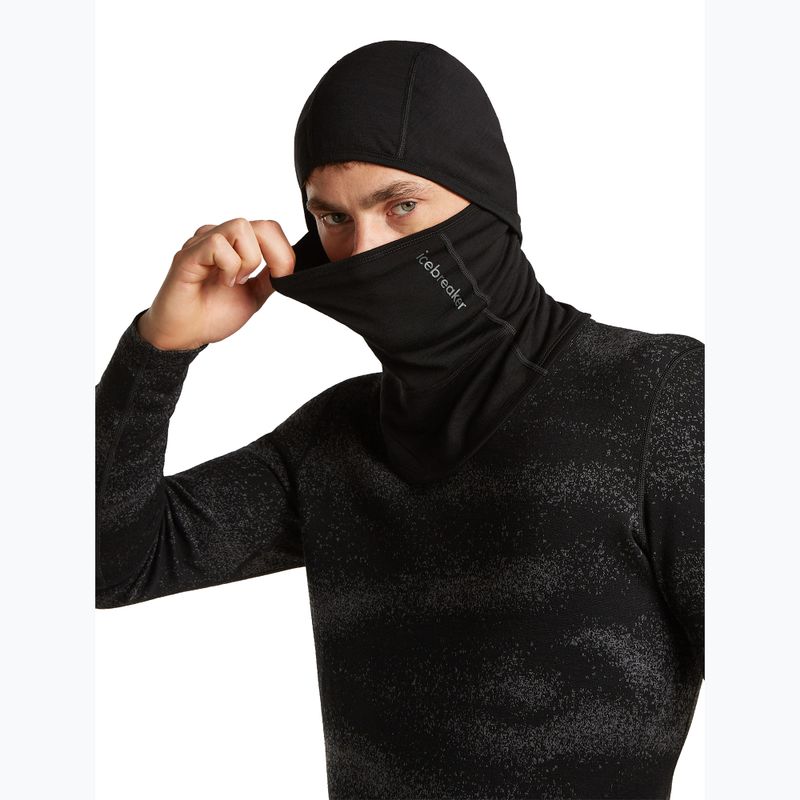 Sturmhaube Icebreaker Merino 360 RealFleece Elemental Balaclava black 4