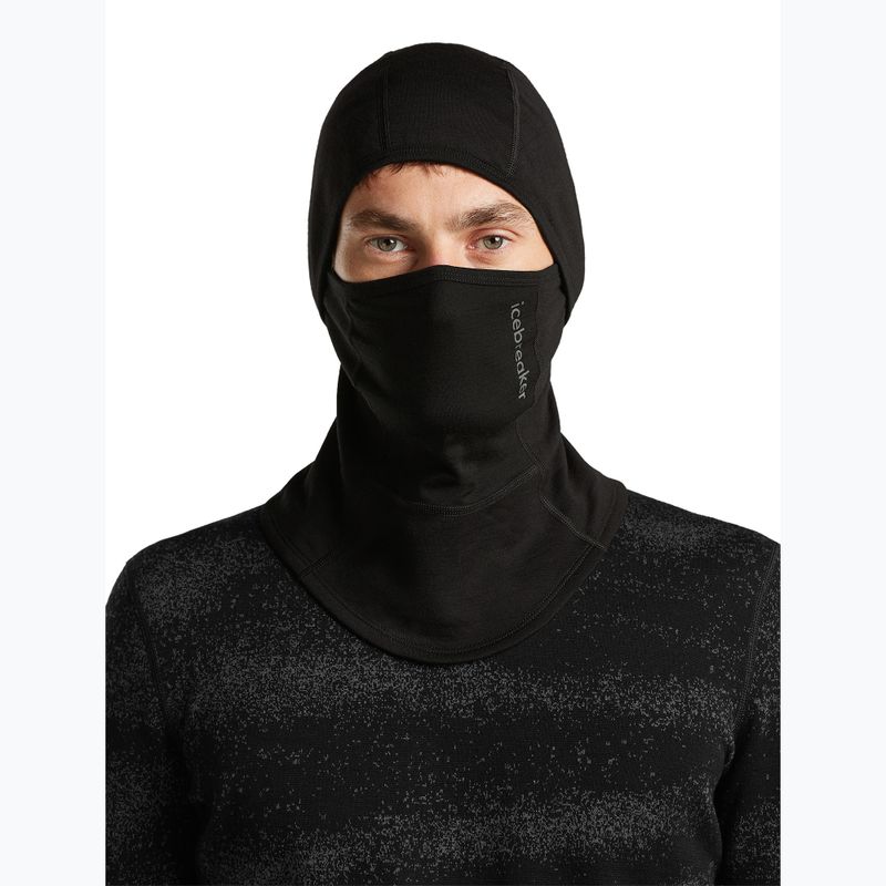 Sturmhaube Icebreaker Merino 360 RealFleece Elemental Balaclava black 5