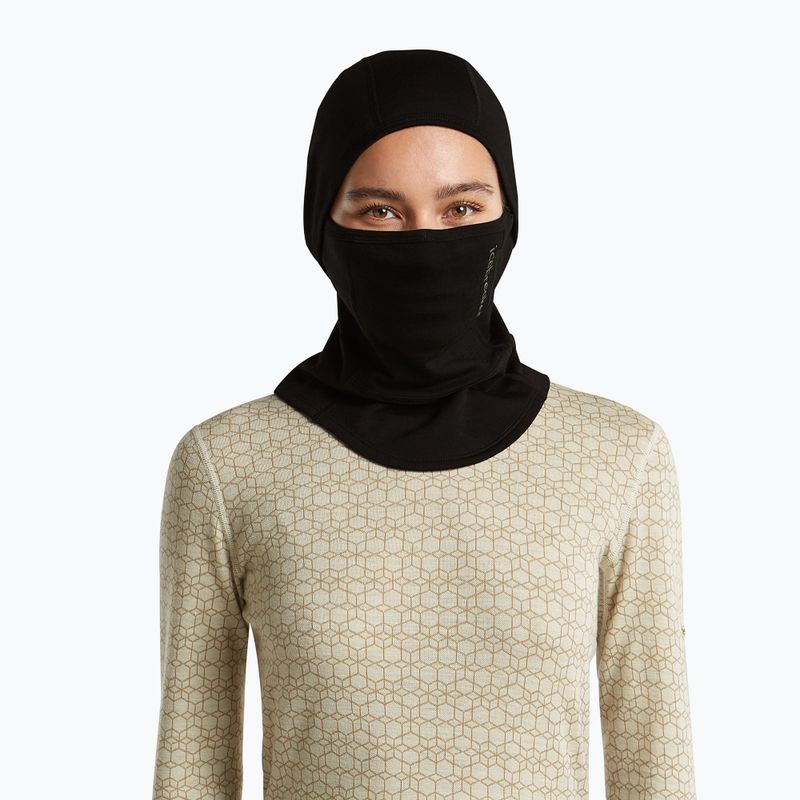 Sturmhaube Icebreaker Merino 360 RealFleece Elemental Balaclava black 7