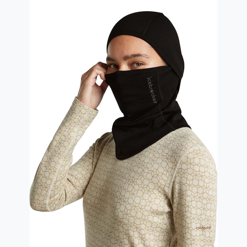Sturmhaube Icebreaker Merino 360 RealFleece Elemental Balaclava black 8