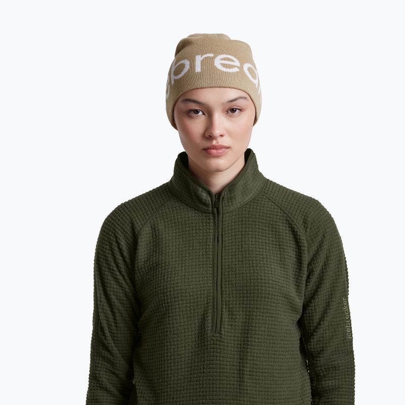 Wintermütze icebreaker Merino Icebreaker Beanie cumin/ecru heather 5