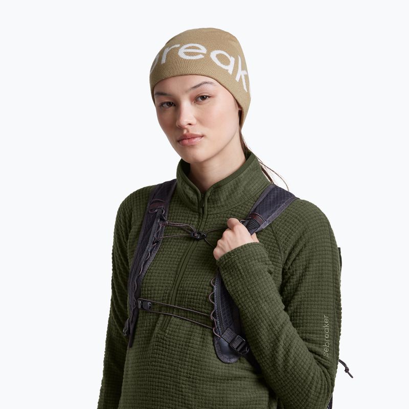 Wintermütze icebreaker Merino Icebreaker Beanie cumin/ecru heather 6