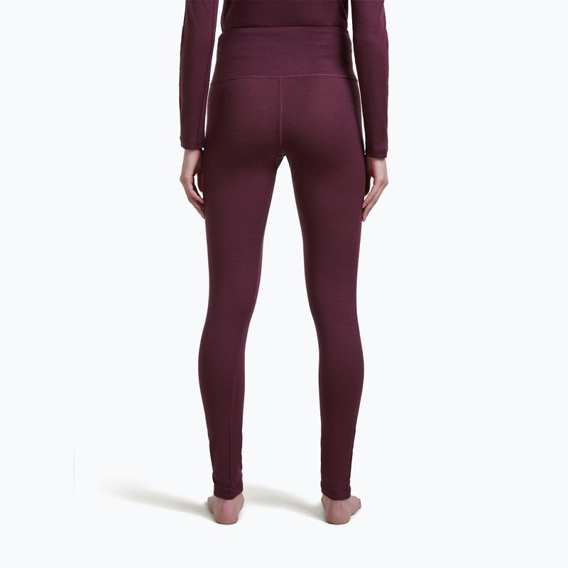 Damen Thermohose Icebreaker Merino 200 Oasis High Rise Leggins dark berry 3