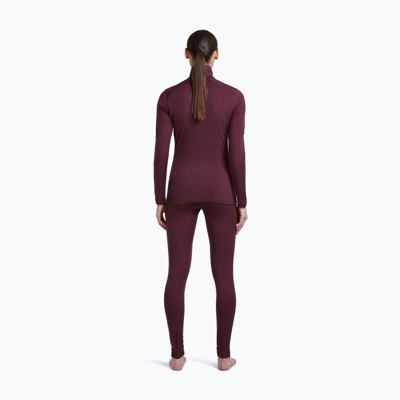 Damen Thermohose Icebreaker Merino 200 Oasis High Rise Leggins dark berry 4