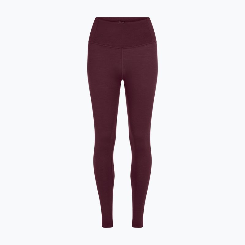 Damen Thermohose Icebreaker Merino 200 Oasis High Rise Leggins dark berry 6