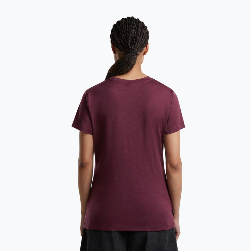Damen-Trekkingshirt icebreaker Merino 150 Tech Lite III dark berry 3